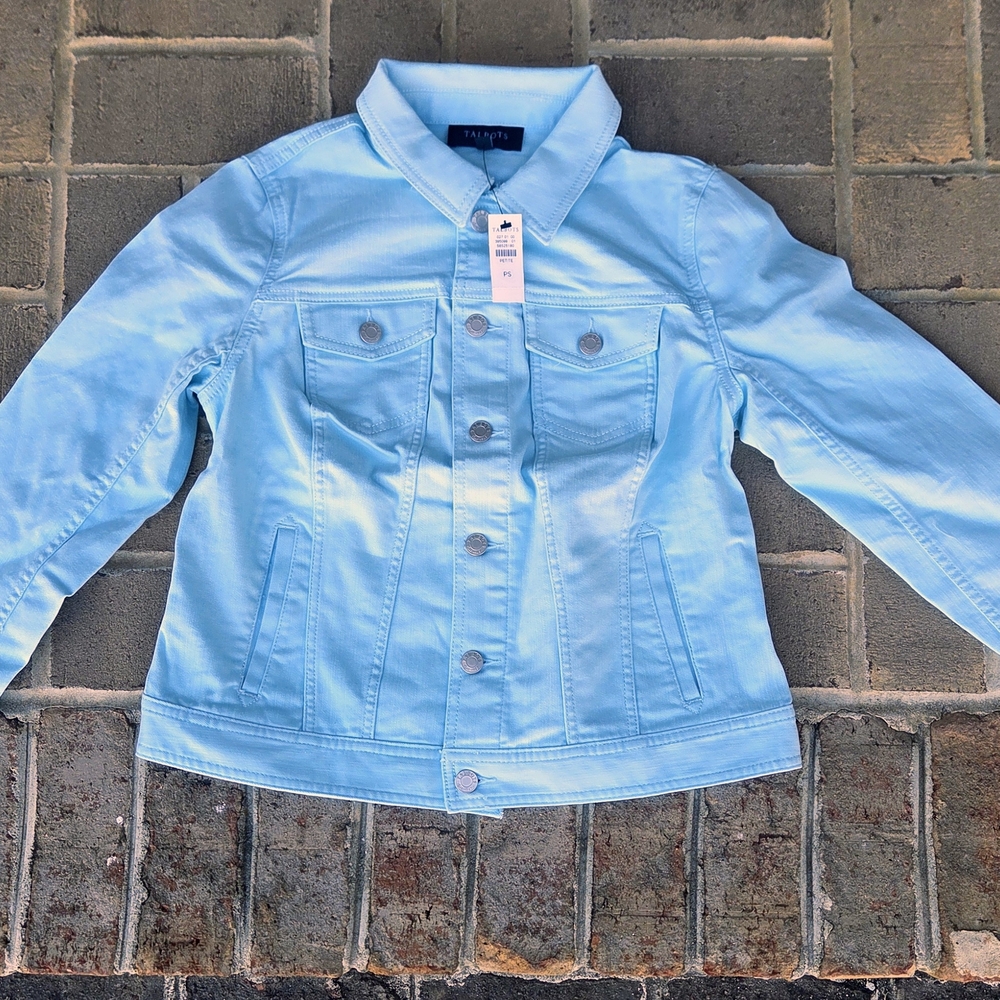 Talbots Sea Salt Blue Women's Denim Jacket